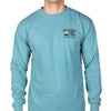 Don't Tread On Me Long Sleeve Tee Shirt in Seafoam by Southern Fried Cotton - Country Club Prep