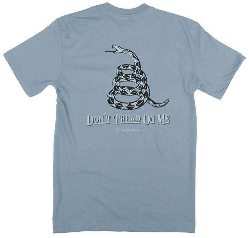 Don't Tread on Me Short Sleeve Tee in Citadel Blue by Rowdy Gentleman - Country Club Prep
