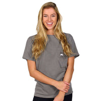 Don't Tread On Me Short Sleeve Tee Shirt in Grey by Southern Fried Cotton - Country Club Prep