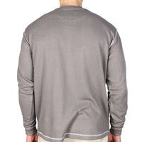 Don't Tread on Me Thermal Long Sleeve in Grey by Southern Fried Cotton - Country Club Prep