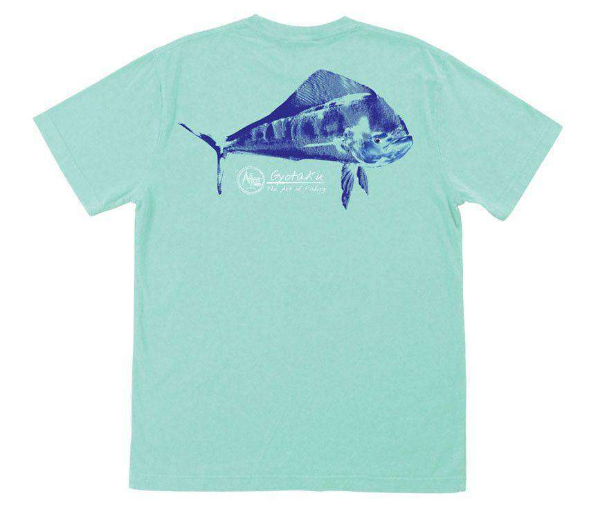 Dorado Gyotaku T-Shirt in Vintage Maui by AFTCO - Country Club Prep