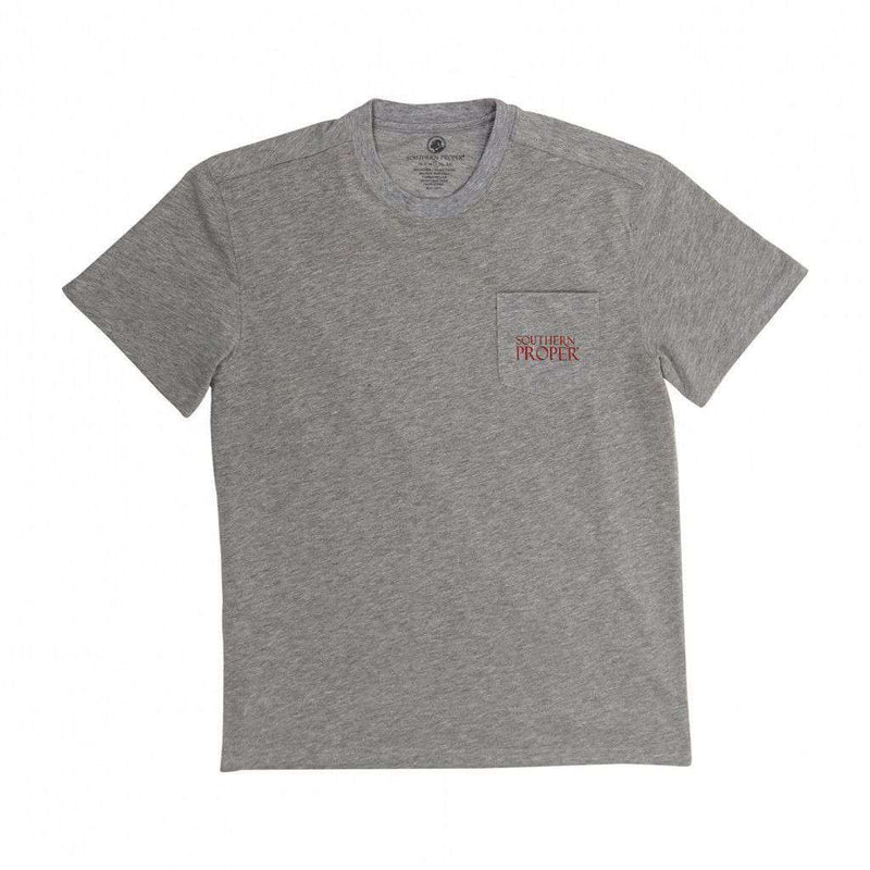 Dress For The Grand Old Party Tee in Grey by Southern Proper - Country Club Prep
