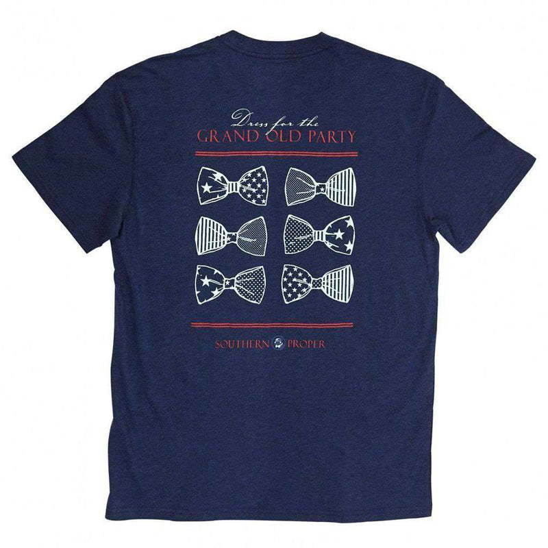 Dress For The Grand Old Party Tee in Navy by Southern Proper - Country Club Prep