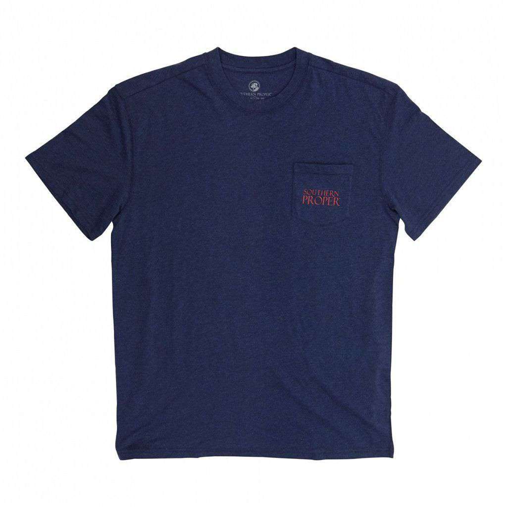 Dress For The Grand Old Party Tee in Navy by Southern Proper - Country Club Prep