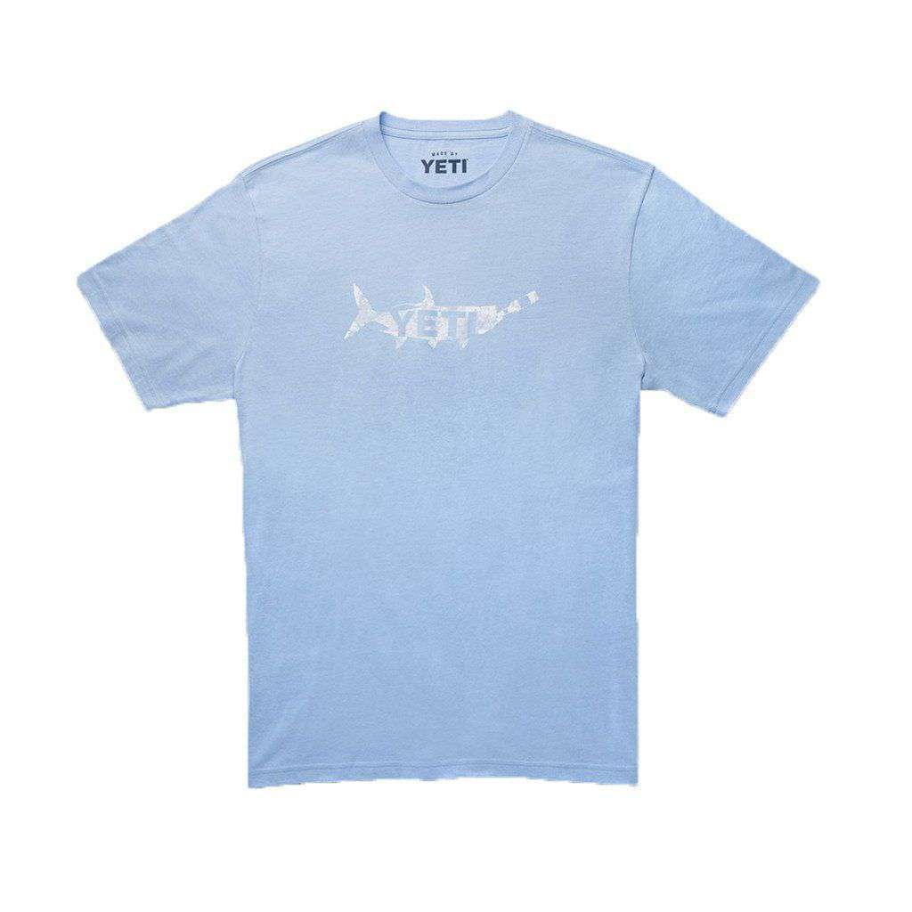 Drink Like a Fish T-Shirt in Carolina Blue by YETI - Country Club Prep