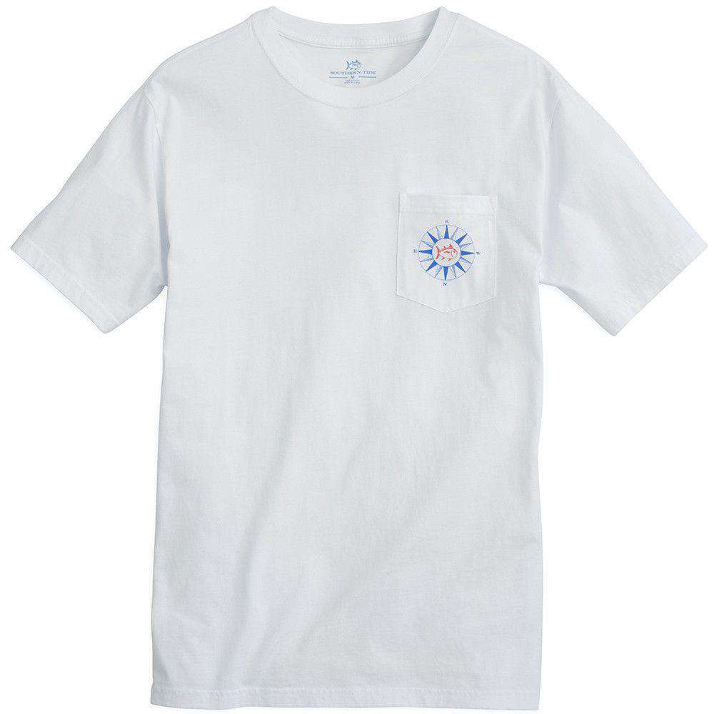 Due South Tee Shirt in Classic White by Southern Tide - Country Club Prep