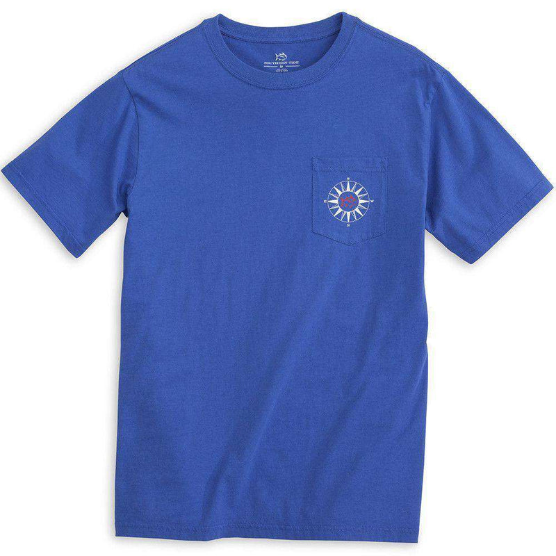 Due South Tee Shirt in Royal Blue by Southern Tide - Country Club Prep