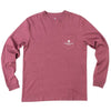 Elemental Compass Long Sleeve Tee Shirt in Oxen Red by The Southern Shirt Co. - Country Club Prep