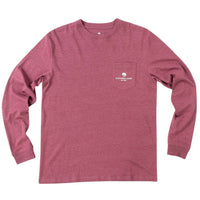 Elemental Compass Long Sleeve Tee Shirt in Oxen Red by The Southern Shirt Co. - Country Club Prep