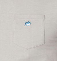 Embroidered Pocket Tee in Harpoon Grey by Southern Tide - Country Club Prep