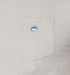 Embroidered Pocket Tee in Harpoon Grey by Southern Tide - Country Club Prep