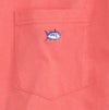 Embroidered Pocket Tee Shirt in Coral Beach by Southern Tide - Country Club Prep