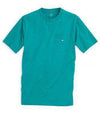 Embroidered Pocket Tee Shirt in Gulfstream Green by Southern Tide - Country Club Prep