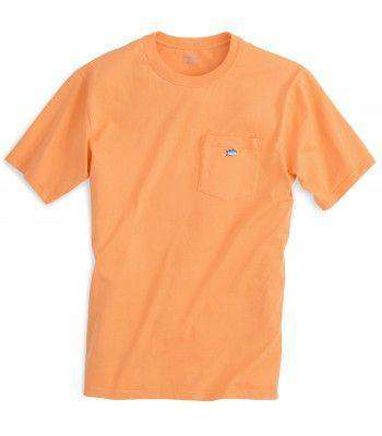 Embroidered Pocket Tee Shirt in Horizon by Southern Tide - Country Club Prep