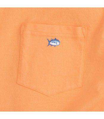 Embroidered Pocket Tee Shirt in Horizon by Southern Tide - Country Club Prep