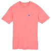 Embroidered Pocket Tee Shirt in Light Coral by Southern Tide - Country Club Prep