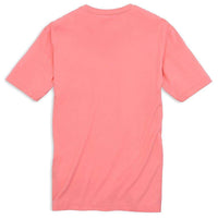 Embroidered Pocket Tee Shirt in Light Coral by Southern Tide - Country Club Prep