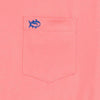 Embroidered Pocket Tee Shirt in Light Coral by Southern Tide - Country Club Prep
