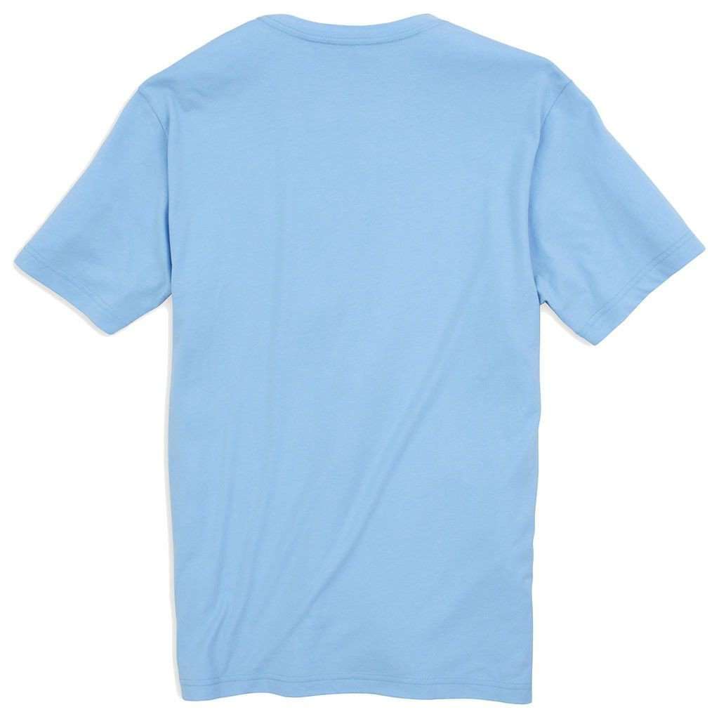 Embroidered Pocket Tee Shirt in Sky Blue by Southern Tide - Country Club Prep