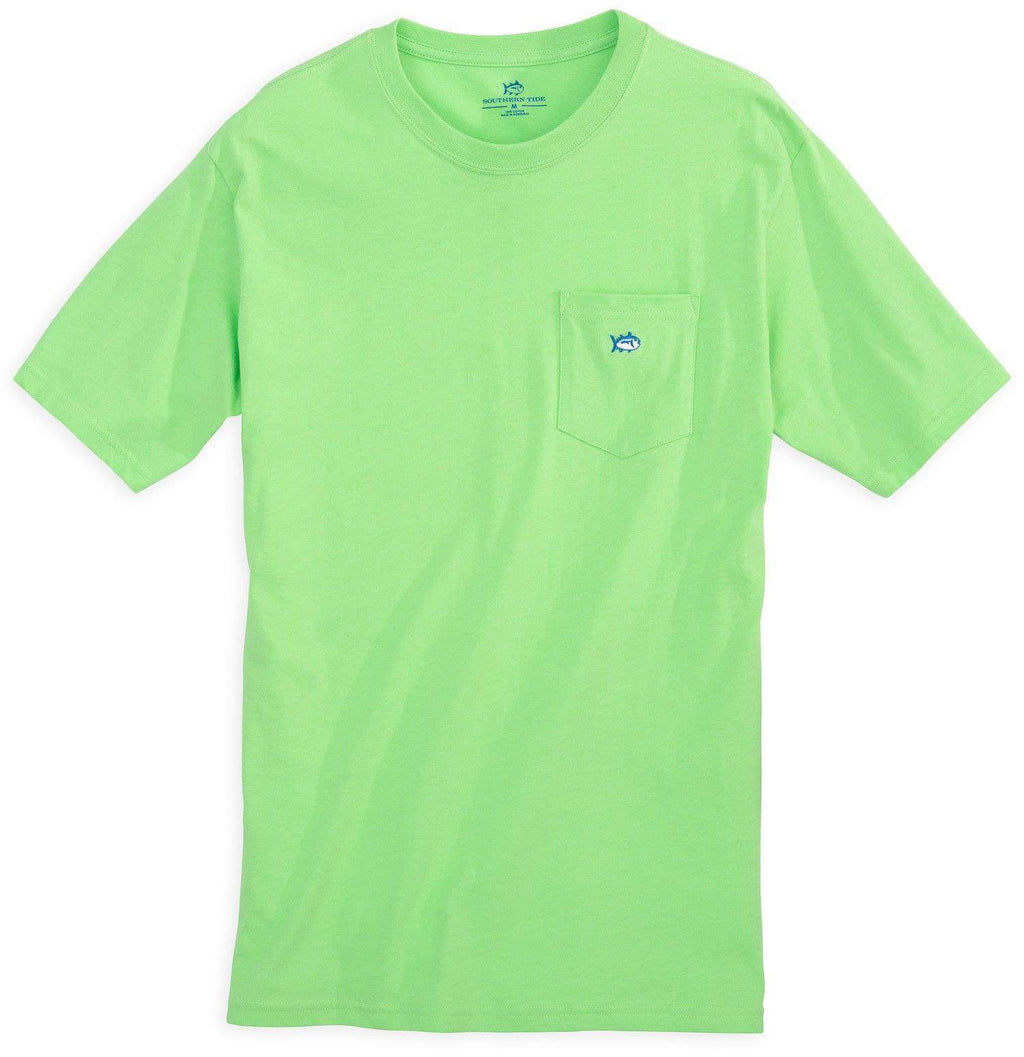 Southern Tide Embroidered Pocket Tee Shirt in Summer Green – Country ...
