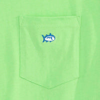 Embroidered Pocket Tee Shirt in Summer Green by Southern Tide - Country Club Prep