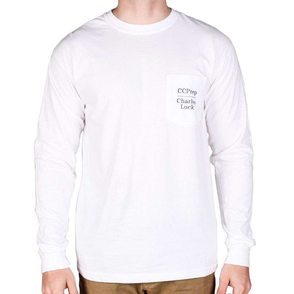 Every Prep Needs A Fox Long Sleeve Tee Shirt in White by Charlee Luck - Country Club Prep