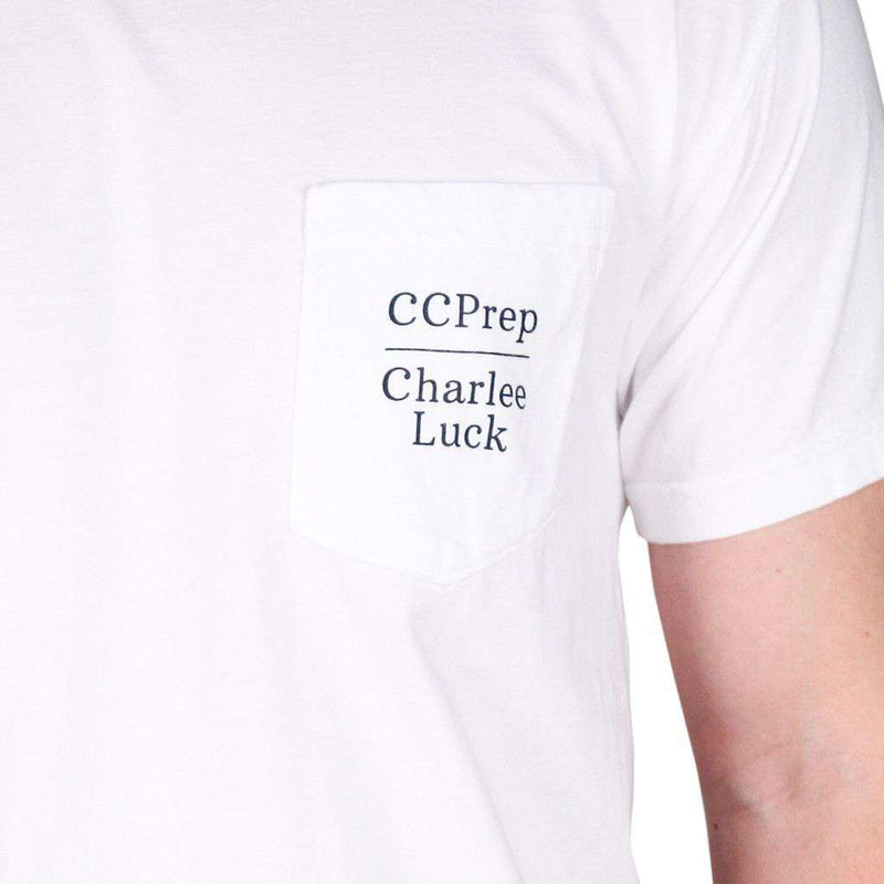 Every Prep Needs a Fox Short Sleeve Tee in White by Charlee Luck - Country Club Prep