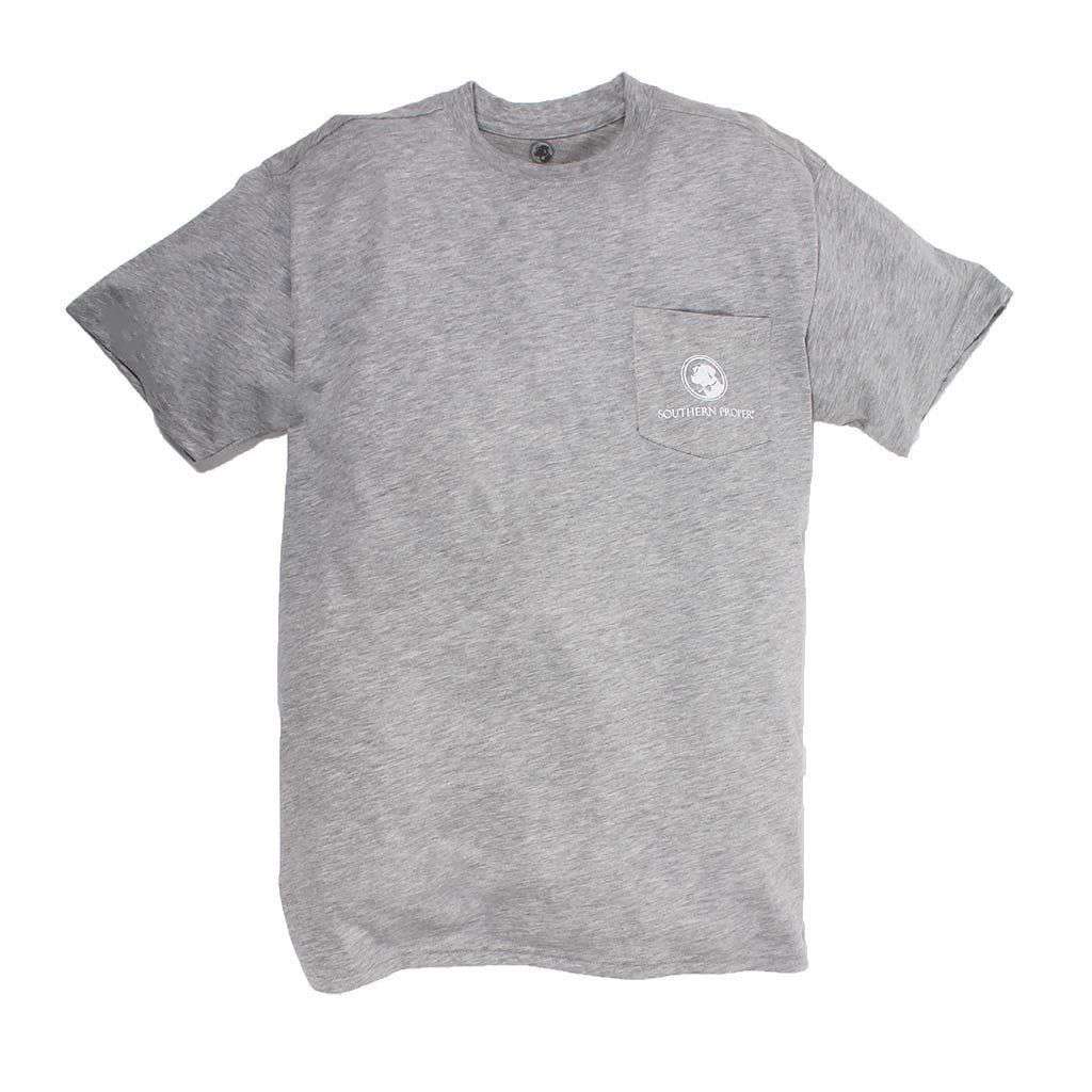 Exclusive Football Tee in Heather Grey by Southern Proper - Country Club Prep