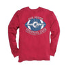 Exclusive Preppy and Football Long Sleeve Tee in Rhubarb by Southern Proper - Country Club Prep