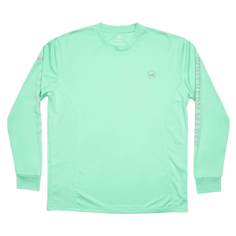 FieldTec Fishing Tee - Long Sleeve in Bimini Green by Southern Marsh - Country Club Prep