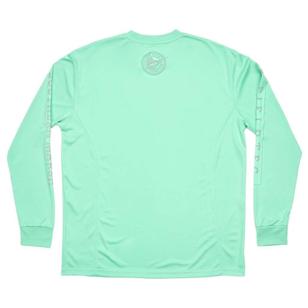 FieldTec Fishing Tee - Long Sleeve in Bimini Green by Southern Marsh - Country Club Prep