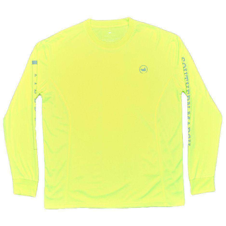 FieldTec Fishing Tee - Long Sleeve in Neon Yellow by Southern Marsh - Country Club Prep