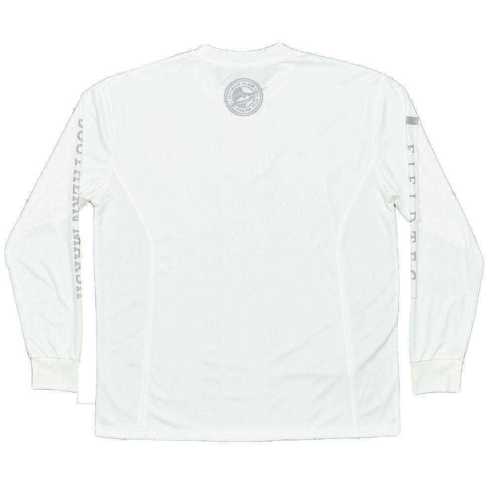 FieldTec Fishing Tee - Long Sleeve in White by Southern Marsh - Country Club Prep