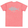 FieldTec Heather Performance Tee - Tuna in Strawberry Fizz by Southern Marsh - Country Club Prep