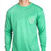 FieldTec Pocket Tee - Long Sleeve in Bimini Green by Southern Marsh - Country Club Prep