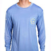 FieldTec Pocket Tee - Long Sleeve in Breaker Blue by Southern Marsh - Country Club Prep