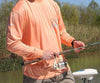 FieldTec Pocket Tee - Long Sleeve in Melon Orange by Southern Marsh - Country Club Prep