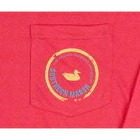 FieldTec Pocket Tee - Long Sleeve in Strawberry Fizz by Southern Marsh - Country Club Prep