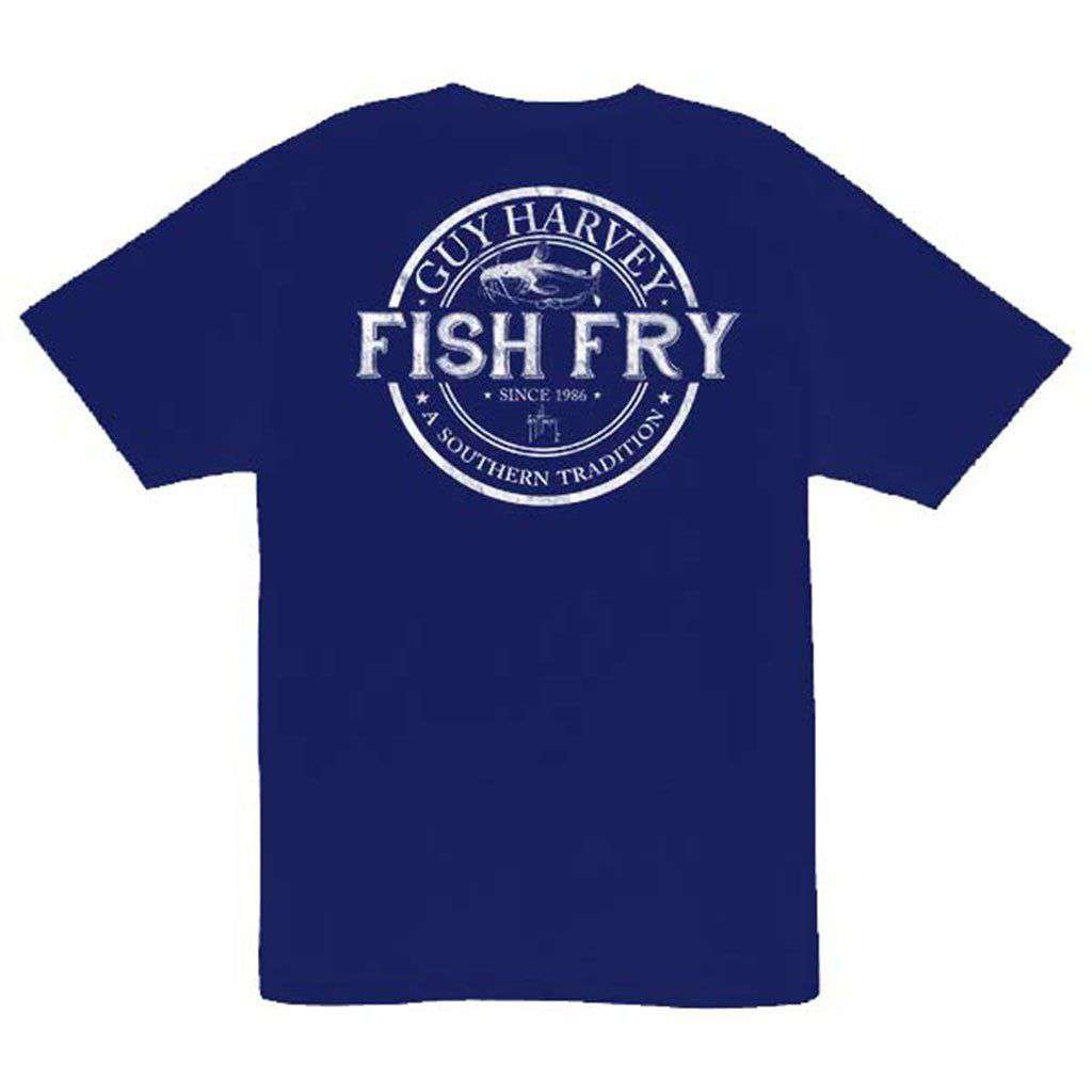 Fish Fry Men's T-Shirt in Navy by Guy Harvey - Country Club Prep