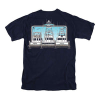Fishing Boats Tee in Navy by Fripp & Folly - Country Club Prep