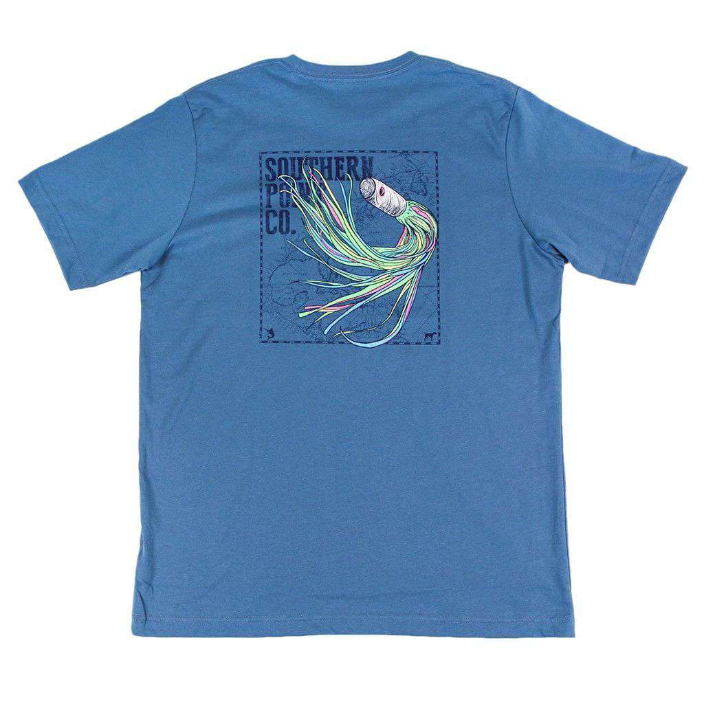 Fishing Lure Tee in Blue Jean by Southern Point Co. - Country Club Prep