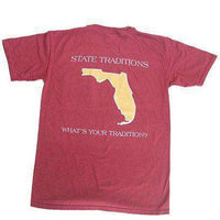 FL Tallahassee Gameday T-Shirt in Garnet by State Traditions - Country Club Prep