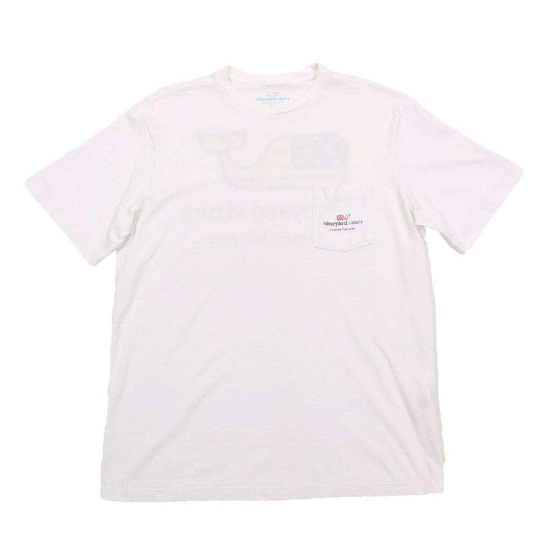 Flag Whale C.C. Prep Tee in White by Vineyard Vines - Country Club Prep