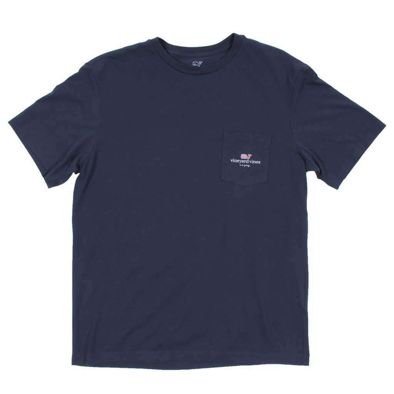 Flag Whale CC Prep Tee Shirt in Blue Blazer by Vineyard Vines - Country Club Prep