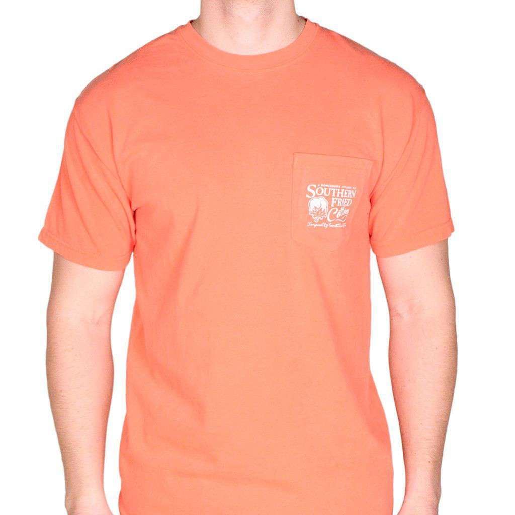 Flip Flops Pocket Tee in Salmon by Southern Fried Cotton - Country Club Prep