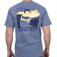 Flippin' Out Tee Shirt in Blue Jean by Waters Bluff - Country Club Prep