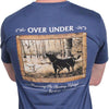 Flooded Timber Black Magic Tee in Marina Blue by Over Under Clothing - Country Club Prep