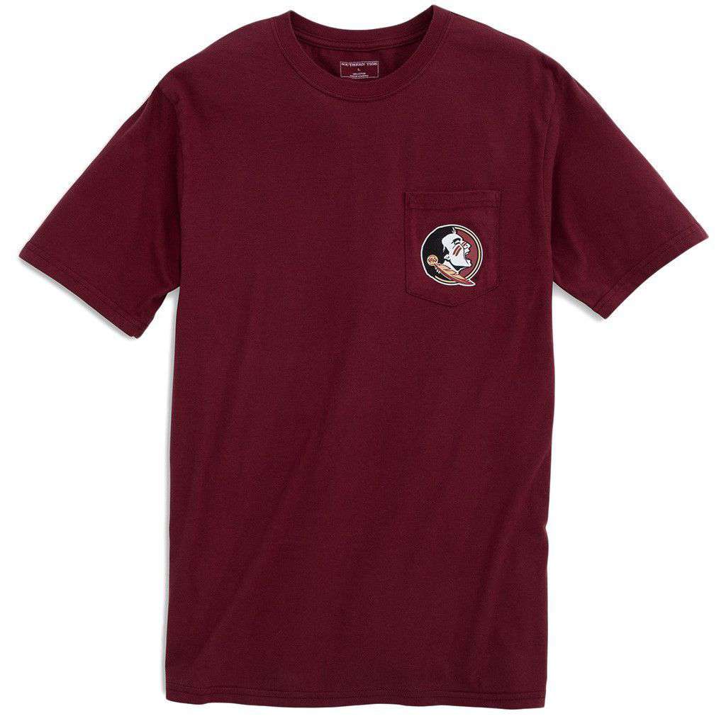 Florida State University Mascot Tee Shirt in Chianti by Southern Tide - Country Club Prep