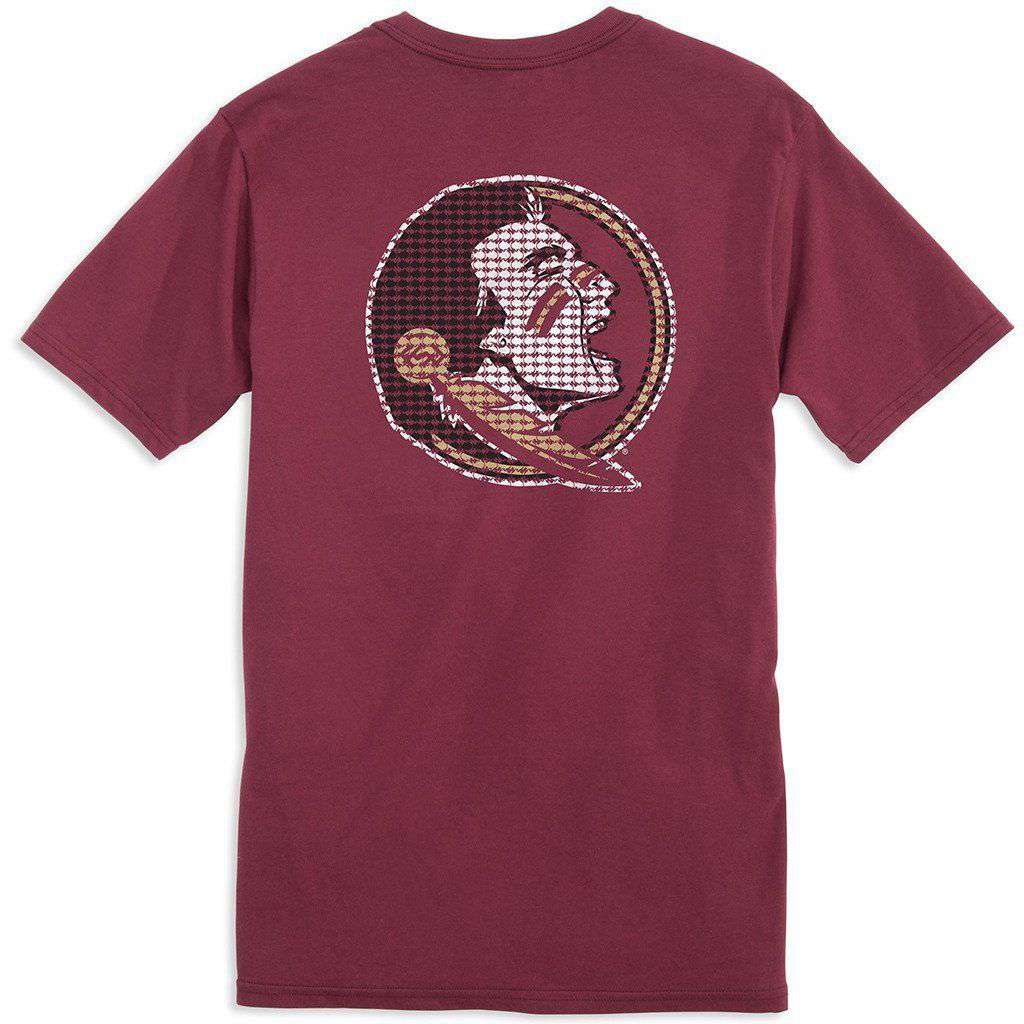 Florida State University Skipjack Fill T-Shirt in Chianti by Southern Tide - Country Club Prep