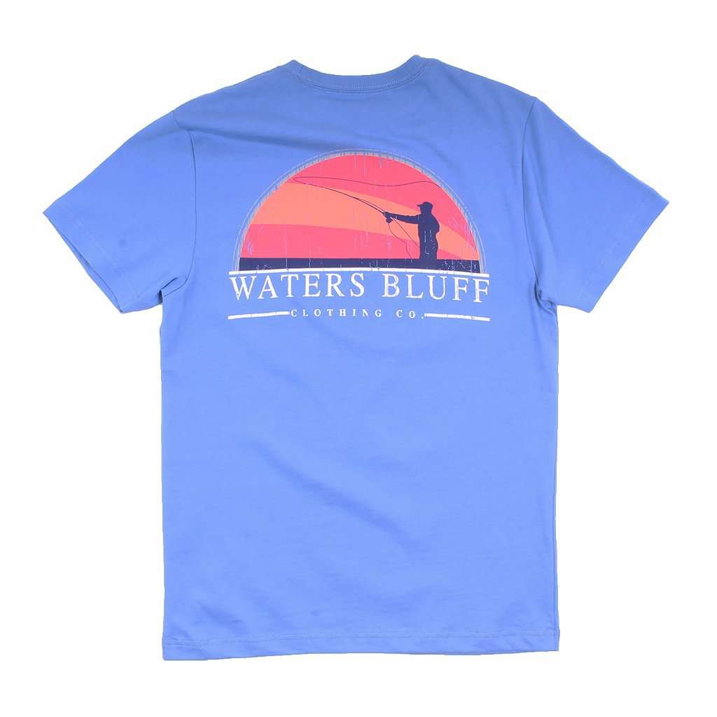 Fly Fisher Tee in Mystic Blue by Waters Bluff - Country Club Prep